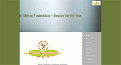Desktop Screenshot of meine-futterkiste.de