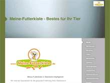 Tablet Screenshot of meine-futterkiste.de